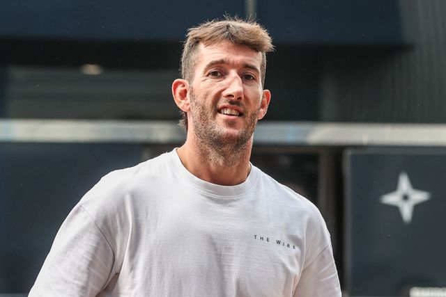 Stefan Ratchford of Warrington Wolves arrives during the Betfred Super League Round 23 match Huddersfield Giants vs Warrington Wolves at Accu Stadium, Huddersfield, United Kingdom, 24th August 2025

(Photo by Alfie Cosgrove/News Images)