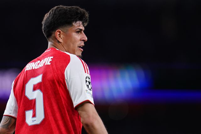 Piero Hincapie of Arsenal during the UEFA Champions League Quarter Finals match Arsenal vs Sporting CP at Arsenal stadium, London, United Kingdom on 15 April 2026

(Photo by Harvey Murphy/News Images)
