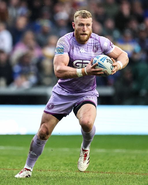 Luke Thompson of Wigan Warriors in action during the Betfred Super League Round 5 match Leeds Rhinos vs Wigan Warriors at Headingley Stadium, Leeds, United Kingdom, 22nd March 2025

(Photo by Mark Cosgrove/News Images)