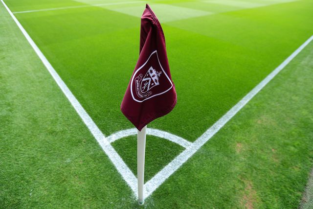 Burnley corner flag ahead of the Sky Bet Championship match Burnley vs West Ham United at Turf Moor, Burnley, United Kingdom on 16 August 2026

(Photo by Jorge Horsted/News Images)