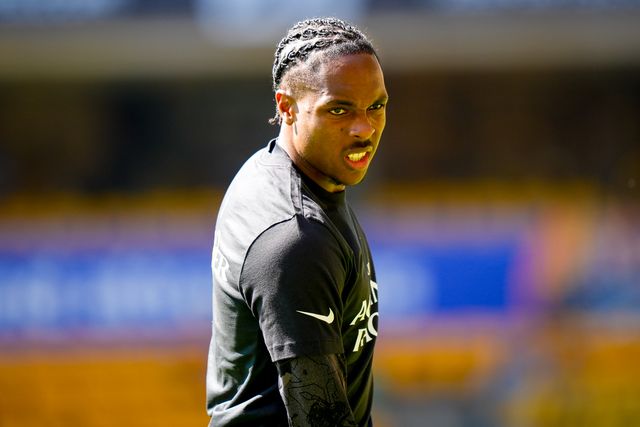 Mathys Tel of Tottenham Hotspur in the pregame warmup session  during the Premier League match Wolverhampton Wanderers vs Tottenham Hotspur at Molineux, Wolverhampton, United Kingdom on 25 April 2026

(Photo by Maynard Manyowa/News Images)