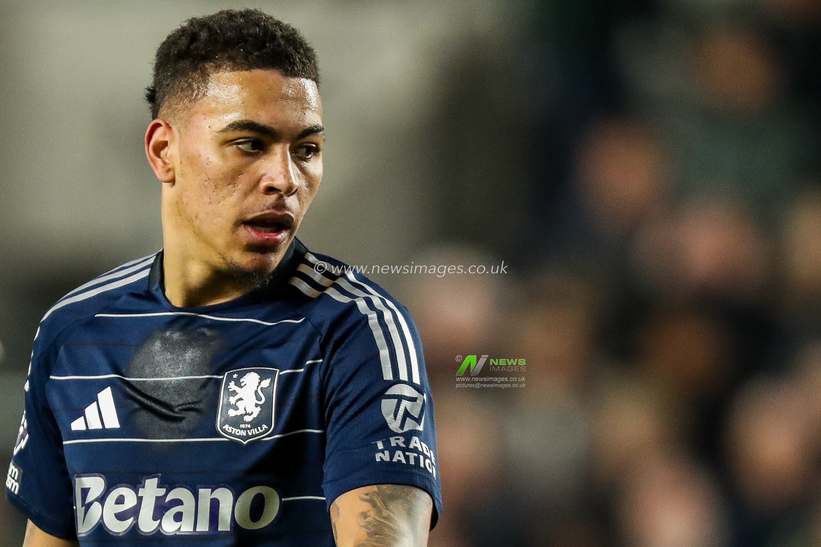 Morgan Rogers of Aston Villa looks on during the Premier League match Brentford vs Aston Villa at The Gtech Community Stadium, London, United Kingdom, 8th March 2025

(Photo by Izzy Poles/News Images)