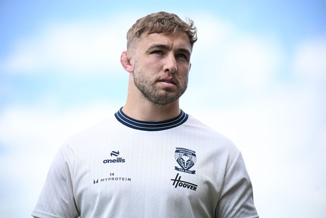 Sam Powell of Warrington Wolves looks on prior to the Betfred Super League round 21 match Castleford Tigers vs Warrington Wolves at OneBore Stadium, Castleford, Untied Kingdom on 01 August 2026

(Photo by Ben Roberts/News Images)
