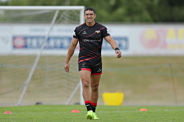 Tee Ritson of Barrow Raiders before the Betfred Championship match Hunslet RLFC vs Barrow Raiders at South Leeds Stadium, Leeds, United Kingdom, 22nd June 2025

(Photo by Sam Eaden/News Images)