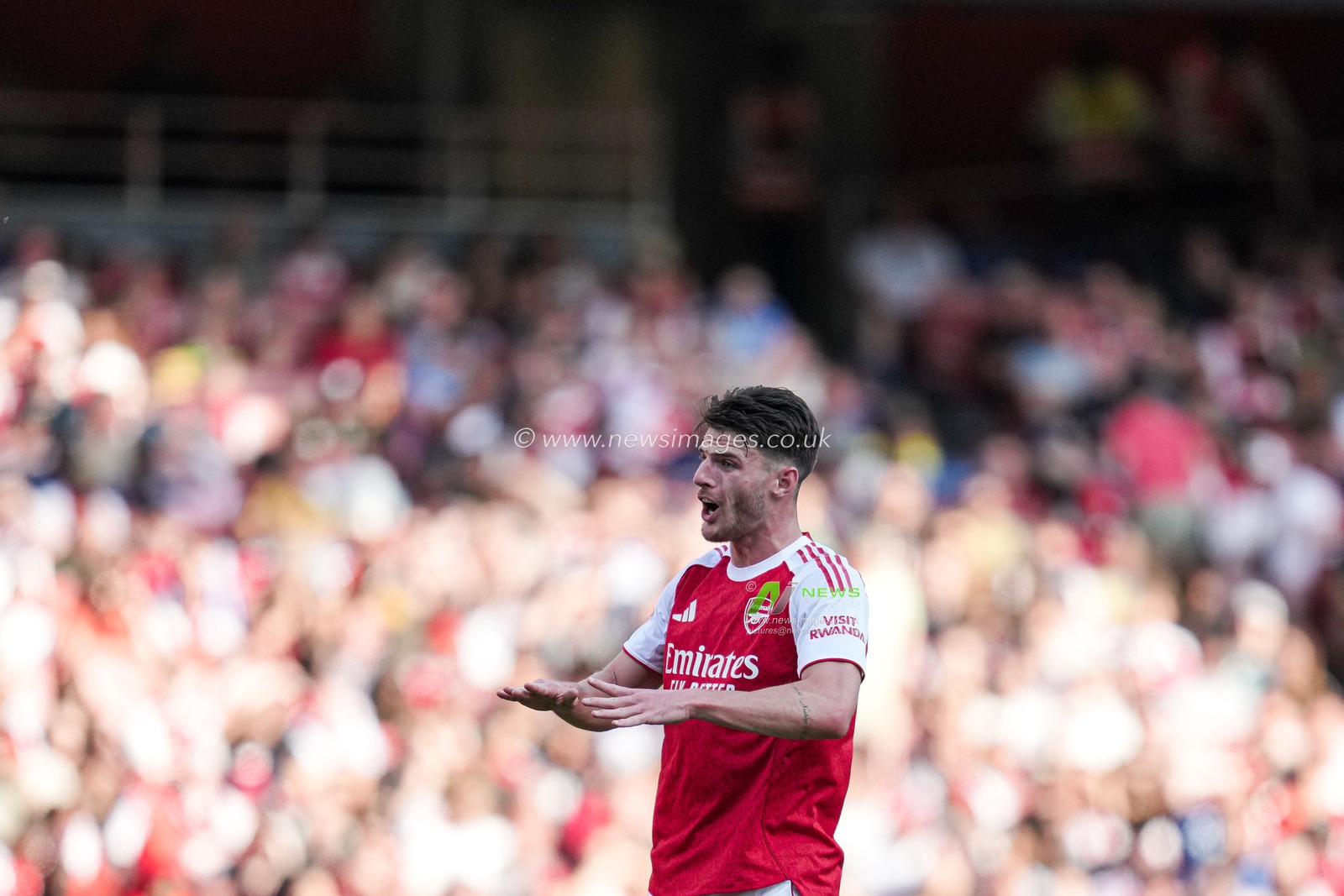 Declan Rice of Arsenal during the Pre-season friendly match Arsenal vs Athletic Bilbao at Emirates Stadium, London, United Kingdom, 9th August 2025

(Photo by Harvey Murphy/News Images)