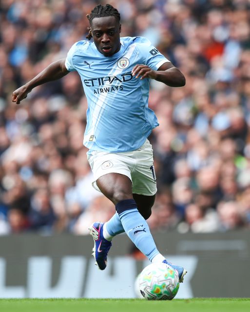 Jeremy Doku of Manchester City with ball at his feet during the Premier League match Manchester City vs Brentford at The City in the Community Etihad Stadium, Manchester, United Kingdom on 09 May 2026

(Photo by Jorge Horsted/News Images)