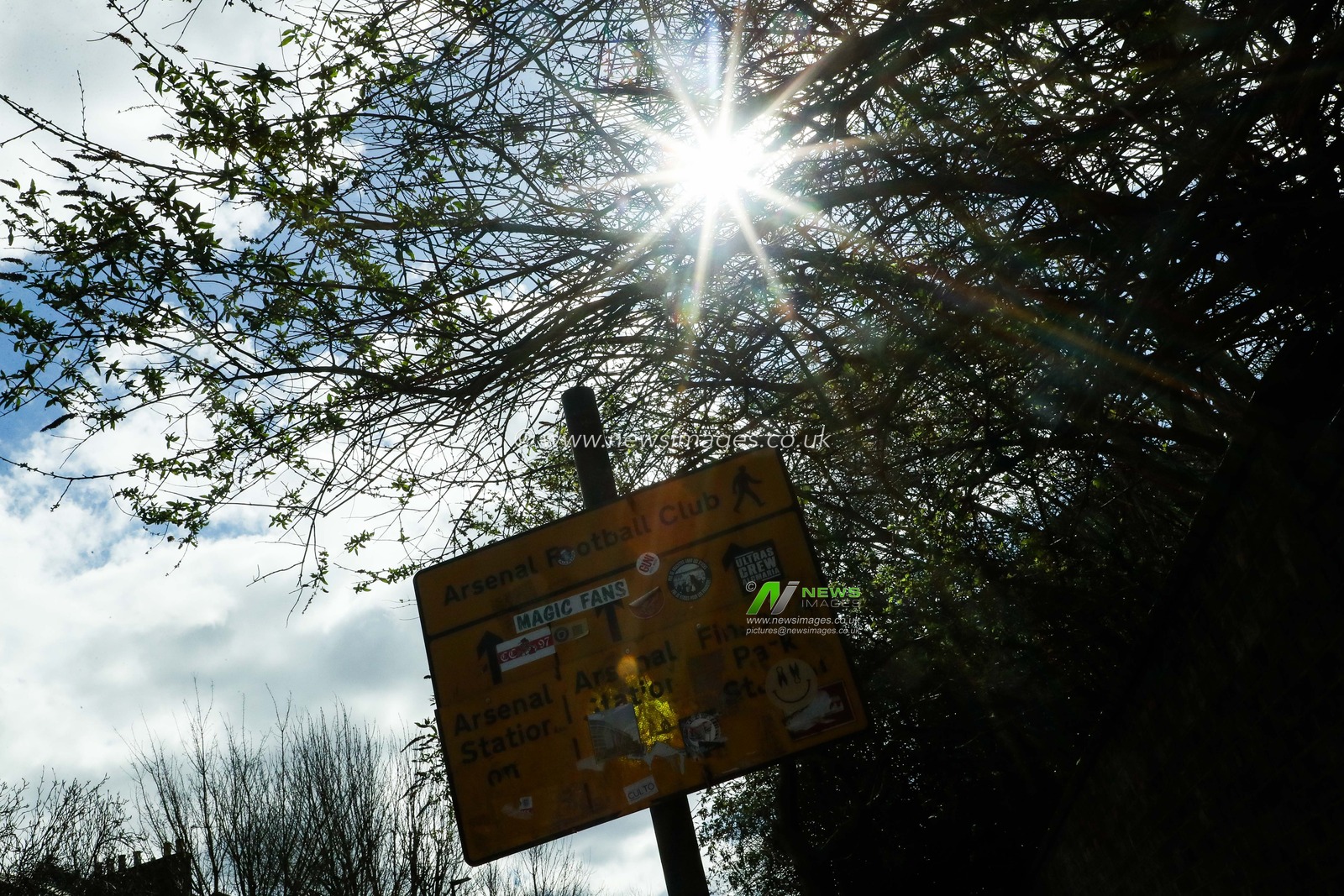 A general view of a stadium sign post prior to the Premier League match Arsenal vs Chelsea at Emirates Stadium, London, United Kingdom, 16th March 2025

(Photo by Izzy Poles/News Images)