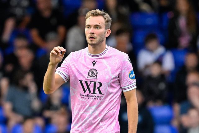 Ryan Hedges of Blackburn Rovers instructs during the Pre-season friendly match Stockport County vs Blackburn Rovers at Edgeley Park Stadium, Stockport, United Kingdom, 2nd August 2024

(Photo by Cody Froggatt/News Images)