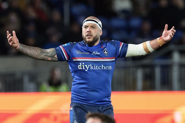 Jazz Tevaga of Wakefield Trinity reacts during the Betfred Challenge Cup round 4 match Wakefield Trinity vs Leeds Rhinos at DIY Kitchens Stadium, Wakefield, United Kingdom on 13 March 2026

(Photo by Mark Cosgrove/News Images)