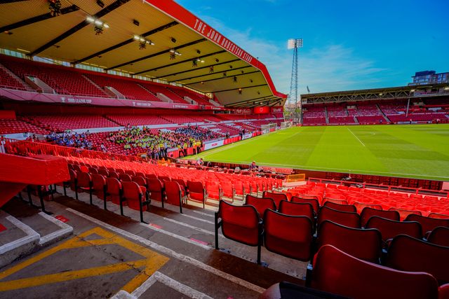 A general view of the newly unveiled John Robertson stand with the stands and pitch showing during the Premier League match Nottingham Forest vs Bournemouth at City Ground, Nottingham, United Kingdom on 24 May 2026

(Photo by Maynard Manyowa/News Images)