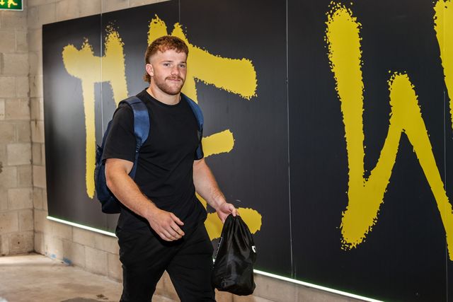 Joe Philbin of Warrington Wolves arrives during the Betfred Super League round 13 match Warrington Wolves vs Hull FC at The Halliwell Jones Stadium, Warrington, United Kingdom on 05 June 2026

(Photo by Alfie Cosgrove/News Images)