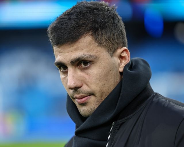 Rodri of Manchester City is in attendance during the Emirates FA Cup 5th Round match Manchester City vs Plymouth Argyle at Etihad Stadium, Manchester, United Kingdom, 1st March 2025

(Photo by Mark Cosgrove/News Images)