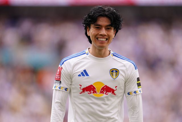 Ao Tanaka of Leeds United during the Emirates FA Cup Semi-Final match Chelsea vs Leeds United at Wembley Stadium, London, United Kingdom on 26 April 2026

(Photo by Harvey Murphy/News Images)