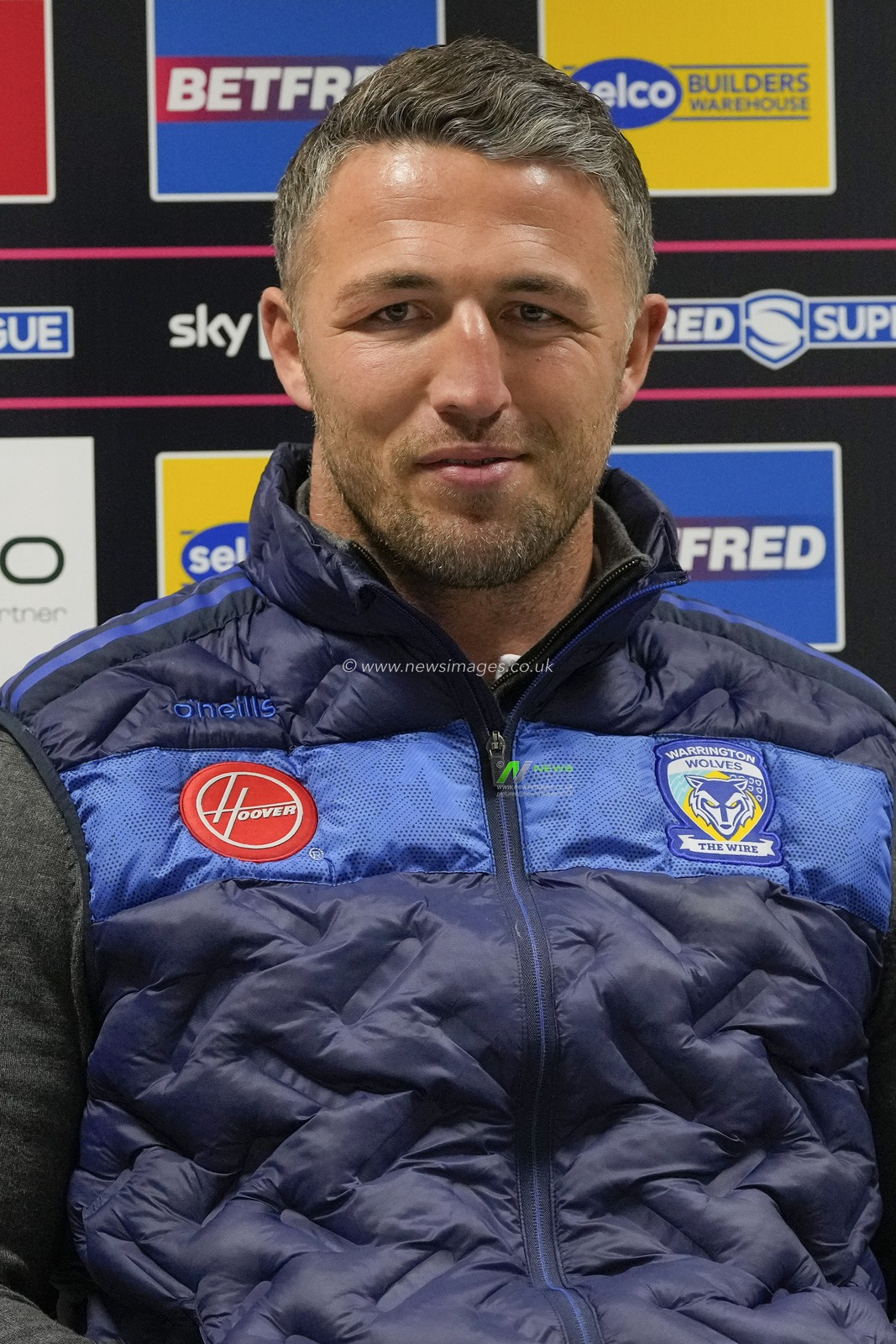 Sam Burgess, Head Coach of Warrington Wolves speaks with the press after the Betfred Super League Round 9 match Salford Red Devils vs Warrington Wolves at Salford Community Stadium, Eccles, United Kingdom, 27th April 2024

(Photo by Steve Flynn/News Images)