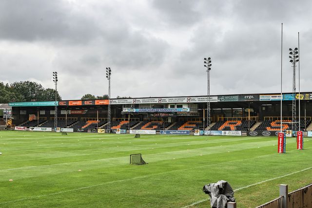 A general view of the Mend-A-Hose Jungle ahead of the Betfred Super League round 19 match Castleford Tigers vs Warrington Wolves at The Mend-A-Hose Jungle, Castleford, United Kingdom, 20th July 2025

(Photo by Alfie Cosgrove/News Images)