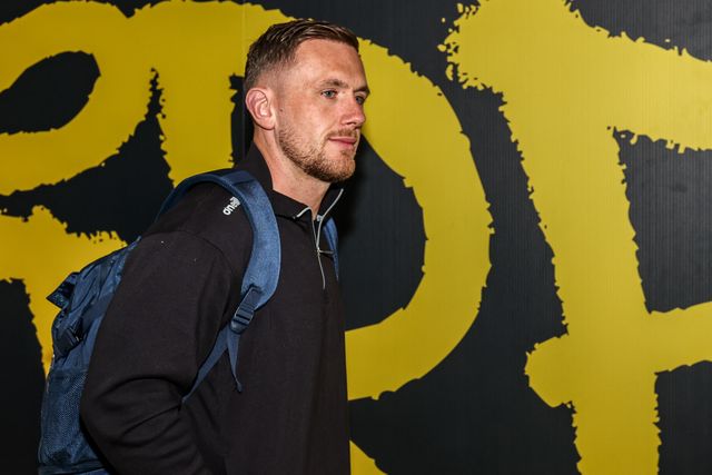 Ben Currie of Warrington Wolves arrives during the Betfred Super League round 13 match Warrington Wolves vs Hull FC at The Halliwell Jones Stadium, Warrington, United Kingdom on 05 June 2026

(Photo by Alfie Cosgrove/News Images)