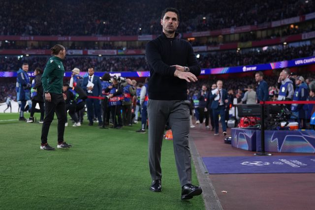 Mikel Arteta manager of Arsenal during the UEFA Champions League Quarter Finals match Arsenal vs Sporting CP at Arsenal stadium, London, United Kingdom on 15 April 2026

(Photo by Harvey Murphy/News Images)