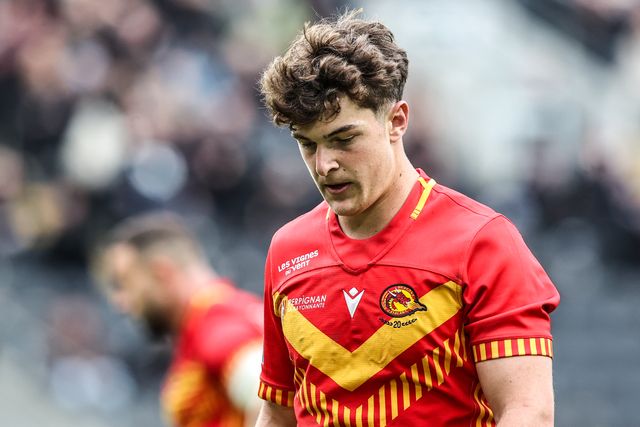 Alexis Lis of Catalans Dragons during the Betfred Super League round 6 match Hull FC vs Catalans Dragons at MKM Stadium, Hull, United Kingdom on 29 March 2026

(Photo by Alfie Cosgrove/News Images)