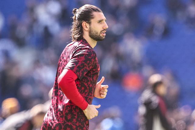Dominik Szoboszlai of Liverpool in the pregame warmup session during the Premier League match Everton vs Liverpool at Hill Dickinson Stadium, Liverpool, United Kingdom on 19 April 2026

(Photo by Alfie Cosgrove/News Images)