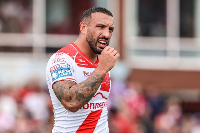 Elliot Minchella of Hull KR during the Betfred Super League round 17 match Hull KR vs Leeds Rhinos at Sewell Group Craven Park, Kingston upon Hull, United Kingdom, 6th July 2025

(Photo by Alfie Cosgrove/News Images)