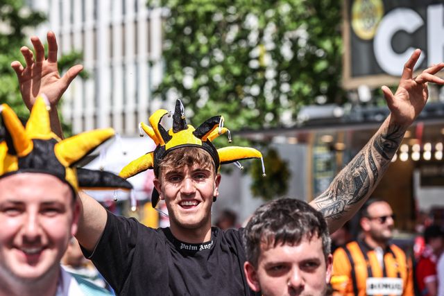 Hull City fans make their way up Wembley Way ahead of the Sky Bet Championship Playoffs Final match Hull City vs Middlesbrough at Wembley Stadium, London, United Kingdom on 23 May 2026

(Photo by Alfie Cosgrove/News Images)