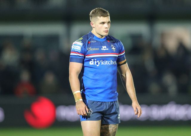 Cameron Scott of Wakefield Trinity during the Betfred Super League Round 1 match Wakefield Trinity vs Toulouse Olympique at DIY Kitchens Stadium, Wakefield, United Kingdom on 14 February 2026

(Photo by Richard Bierton/News Images)