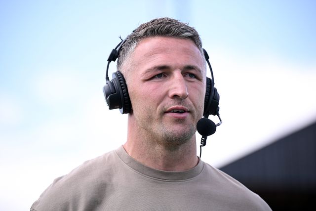 Sam Burgess, Head Coach of Warrington Wolves looks on during a post match interview following the Betfred Super League round 21 match Castleford Tigers vs Warrington Wolves at OneBore Stadium, Castleford, Untied Kingdom on 01 August 2026

(Photo by Ben Roberts/News Images)
