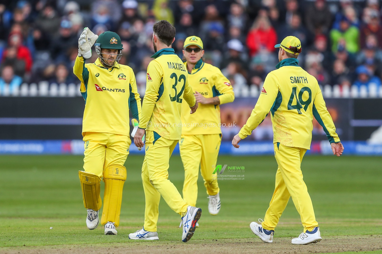 Josh Inglis of Australia celebrates the dismissal of Matthew Potts of England during the Fifth Metro Bank One Day International match England vs Australia at Seat Unique Stadium, Bristol, United Kingdom, 29th September 2024

(Photo by Gareth Evans/News Images)