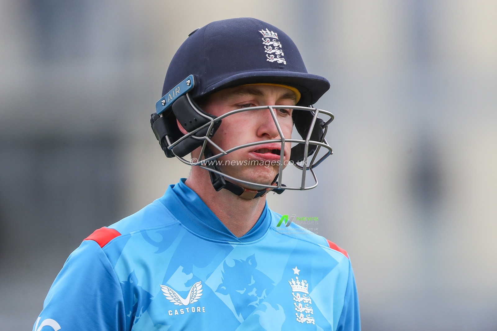 Harry Brook of England looks dejected as he leaves the pitch after being dismissed during the Fifth Metro Bank One Day International match England vs Australia at Seat Unique Stadium, Bristol, United Kingdom, 29th September 2024

(Photo by Gareth Evans/News Images)