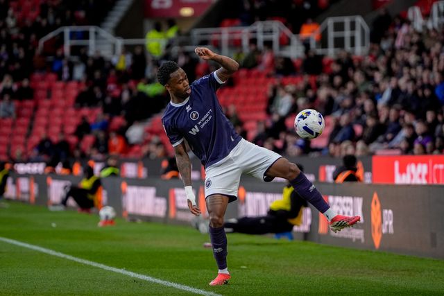 Zak Sturge of Millwall controls the ball  during the Sky Bet Championship match Stoke City vs Millwall at Bet365 Stadium, Stoke On Trent, United Kingdom on 21 April 2026

(Photo by Maynard Manyowa/News Images)