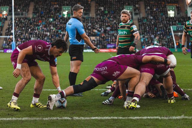 Rob du Preez of Sale Sharks during the Gallagher Premiership match Northampton Saints vs Sale Sharks at Cinch Stadium at Franklin's Gardens, Northampton, United Kingdom, 20th December 2025

(Photo by Craig Evans/News Images)

*** GER AUT SUI OUT ***