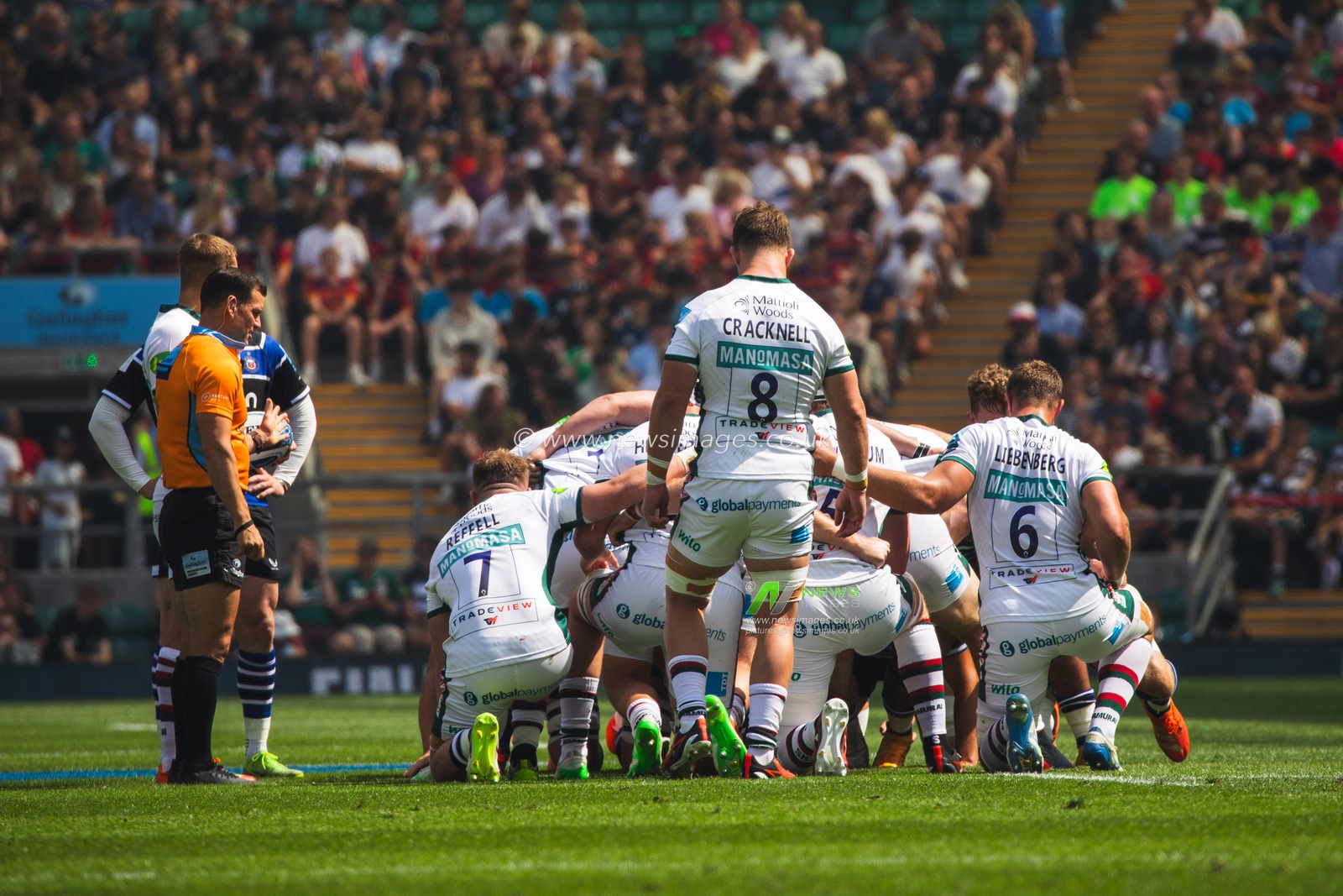 Olly Cracknell of Leicester Tigers during the Gallagher Premiership Play-off Final 2025 Bath Rugby v Leicester Tigers at Allianz Stadium, Twickenham, United Kingdom, 14th June 2025

(Photo by Craig Evans/News Images)