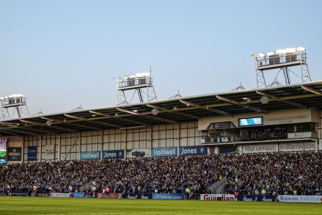 Warrington fans during the Betfred Super League round 9 match Warrington Wolves vs Wigan Warriors at The Halliwell Jones Stadium, Warrington, United Kingdom on 24 April 2026

(Photo by Mark Cosgrove/News Images)