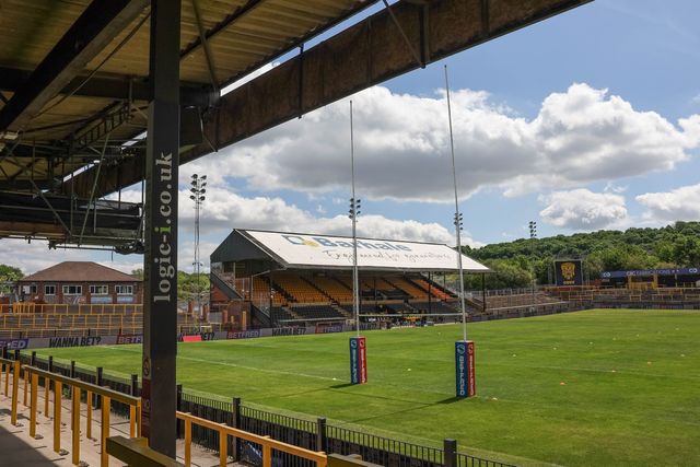A general view of The OneBore Stadium during the Betfred Super League round 12 match Castleford Tigers vs St Helens at OneBore Stadium, Castleford, Untied Kingdom on 23 May 2026

(Photo by Mark Cosgrove/News Images)