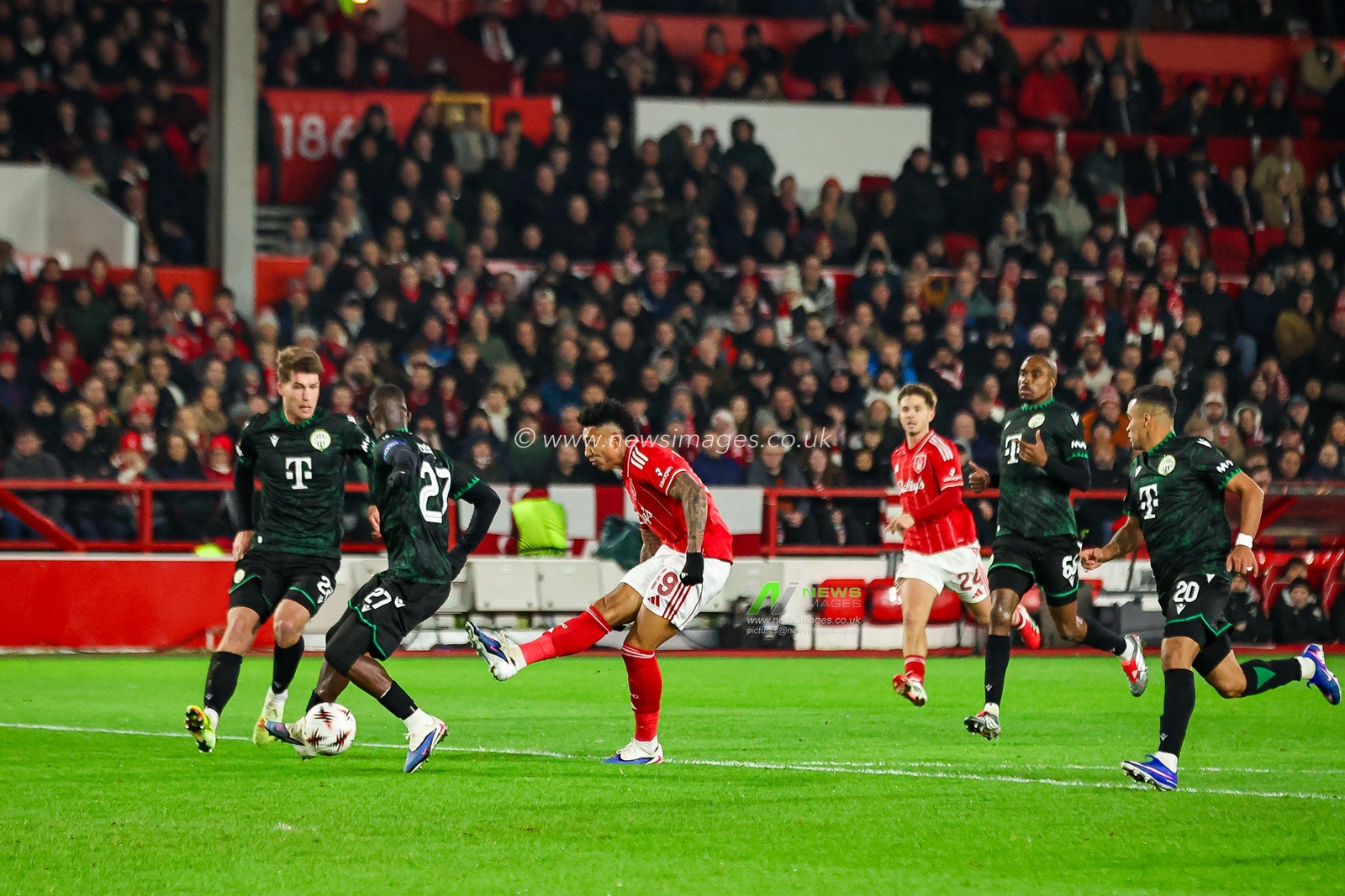 Igor Jesus of Nottingham Forest scores to make it   2-0 during the UEFA Europa League Matchday 8 of 8 Nottingham Forest vs Ferencvaros at City Ground, Nottingham, United Kingdom, 29th January 2026

(Photo by Alfie Cosgrove/News Images)