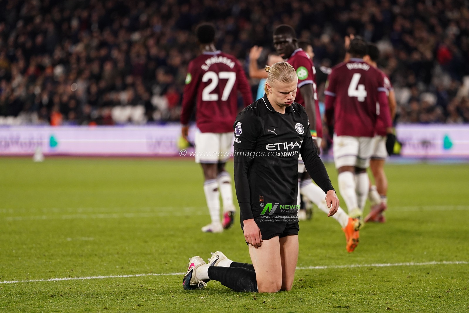Erling Haaland of Manchester City during the Premier League match West Ham United vs Manchester City at London Stadium, London, United Kingdom on 14 March 2026

(Photo by Harvey Murphy/News Images)