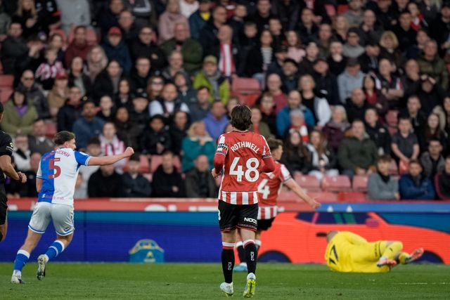 Yuki Ohashi of Blackburn Rovers scores to make it  0-1 during the Sky Bet Championship match Sheffield United vs Blackburn Rovers at Bramall Lane, Sheffield, United Kingdom on 22 April 2026

(Photo by Maynard Manyowa/News Images)