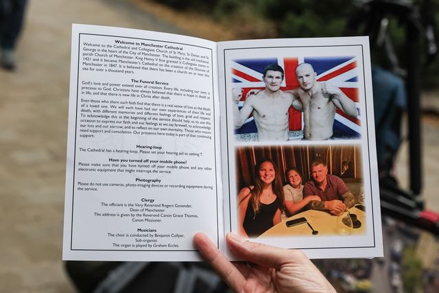Ricky Hatton Funeral procession