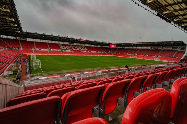 A general view of the pitch and stands during the Emirates FA Cup 4th Round  match Stoke City vs Fulham at Bet365 Stadium, Stoke On Trent, United Kingdom on 15 February 2026

(Photo by Maynard Manyowa/News Images)