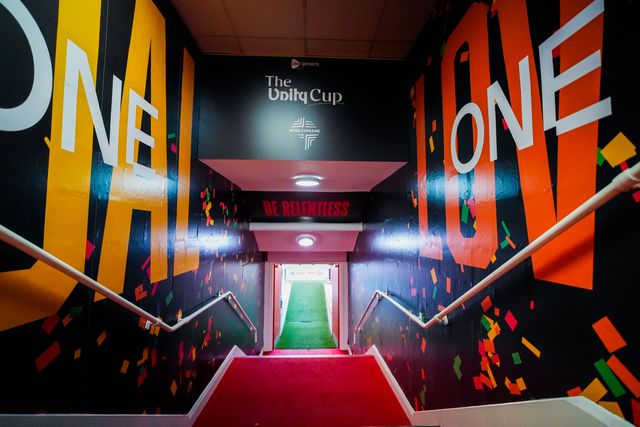 A general view of the tunnel during the Nigeria vs Zimbabwe Unity Cup 2026 semi-final match at The Valley in Charlton, London, England on Tuesday, May 26, 2026.