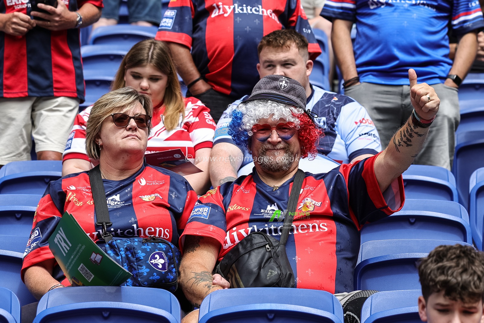 Wakefield fans take to their seats during the Betfred Super League Magic Weekend match Wakefield Trinity vs Castleford Tigers at Hill Dickinson Stadium, Liverpool, United Kingdom on 05 July 2026

(Photo by Mark Cosgrove/News Images)