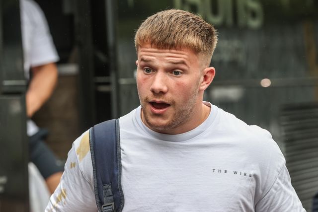 Warrington players arrive during the Betfred Super League round 19 match Castleford Tigers vs Warrington Wolves at The Mend-A-Hose Jungle, Castleford, United Kingdom, 20th July 2025

(Photo by Alfie Cosgrove/News Images)