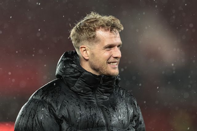 Victor Bak of FC Midtjylland arrives during the UEFA Europa League Last 16 match Nottingham Forest vs FC Midtjylland at City Ground, Nottingham, United Kingdom on 12 March 2026

(Photo by Alfie Cosgrove/News Images)