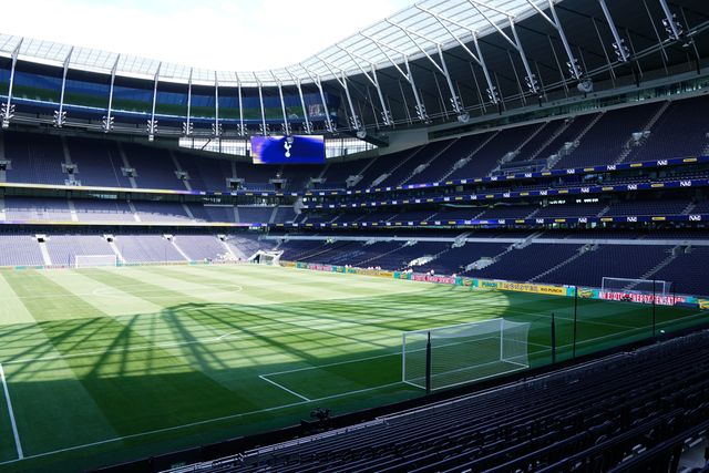 General view of the Tottenham Hotspur stadium ahead of the pre-season friendly match Tottenham Hotspur vs Hoffenheim at Tottenham Hotspur Stadium, London, United Kingdom on 15 August 2026

(Photo by Harvey Murphy/News Images)