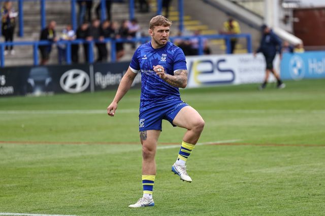Sam Powell of Warrington Wolves in the pre-game warm up during the Betfred Super League Round 25 match Warrington Wolves vs Leigh Leopards at Halliwell Jones Stadium, Warrington, United Kingdom, 6th September 2025

(Photo by Mark Cosgrove/News Images)