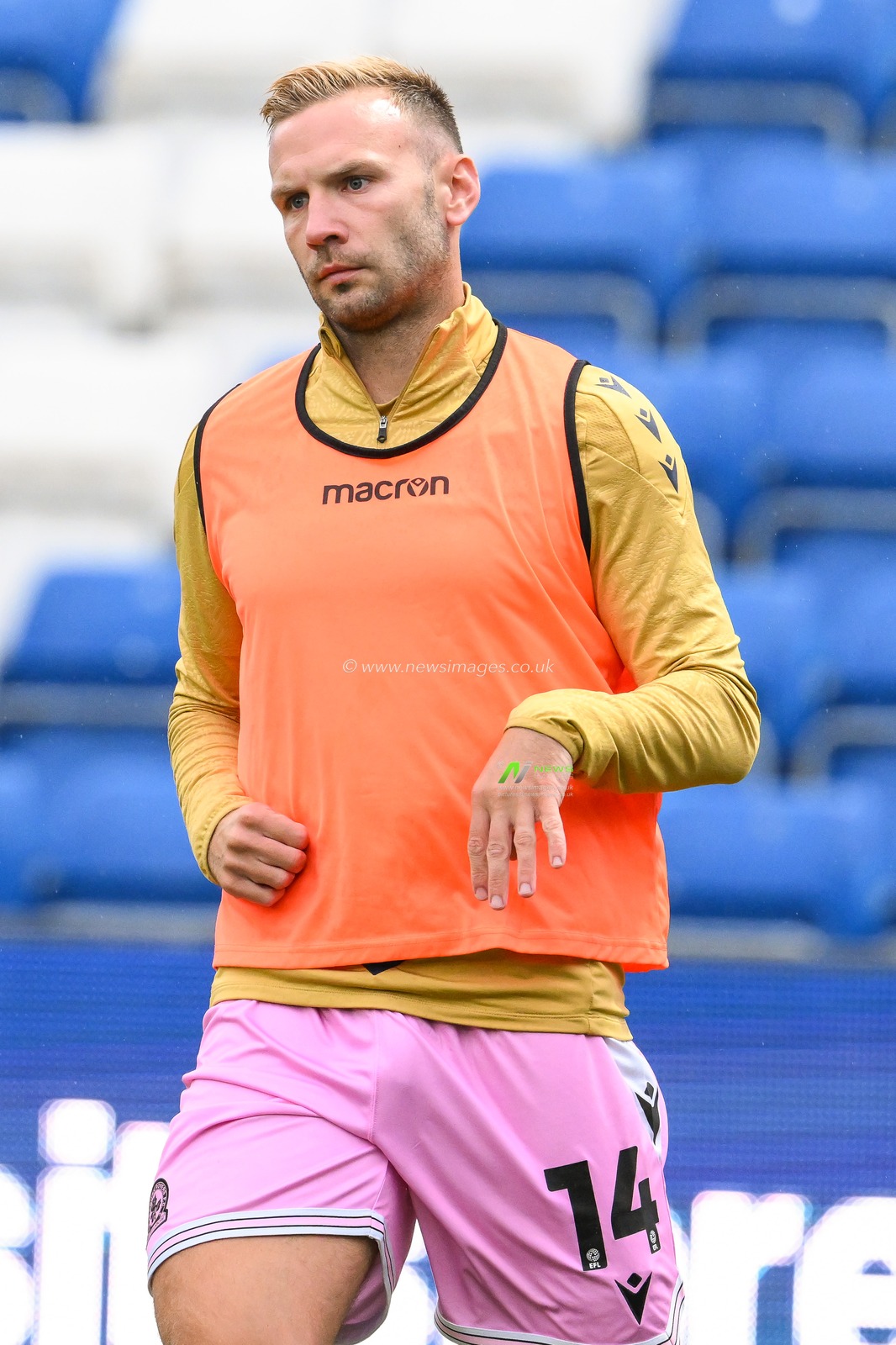 Billy Koumetio of Blackburn Rovers during the pre-game warmup ahead of the Carabao Cup match Stockport County vs Blackburn Rovers at Edgeley Park Stadium, Stockport, United Kingdom, 13th August 2024

(Photo by Craig Thomas/News Images)