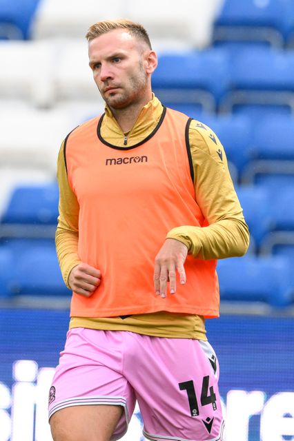Billy Koumetio of Blackburn Rovers during the pre-game warmup ahead of the Carabao Cup match Stockport County vs Blackburn Rovers at Edgeley Park Stadium, Stockport, United Kingdom, 13th August 2024

(Photo by Craig Thomas/News Images)