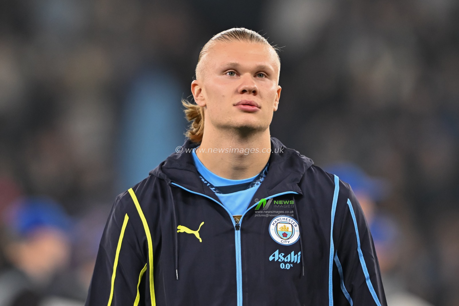 Erling Haaland of Manchester City lines up ahead of the UEFA Champions League, League Stage Manchester City v Sparta Prague at Etihad Stadium, Manchester, United Kingdom, 23rd October 2024

(Photo by Cody Froggatt/News Images)