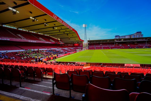 A general view of the newly unveiled John Robertson stand with the stands and pitch showing during the Premier League match Nottingham Forest vs Bournemouth at City Ground, Nottingham, United Kingdom on 24 May 2026

(Photo by Maynard Manyowa/News Images)