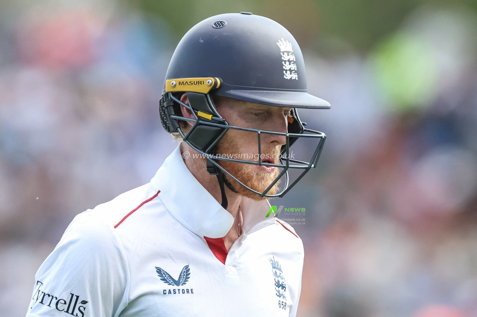 England captain Ben Stokes leaves the field of play after been dismissed for a golden duck during the 2nd Rothesay Test Match day 3 England v India at Edgbaston, Birmingham, United Kingdom, 4th July 2025

(Photo by Mark Cosgrove/News Images)